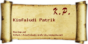 Kisfaludi Patrik névjegykártya